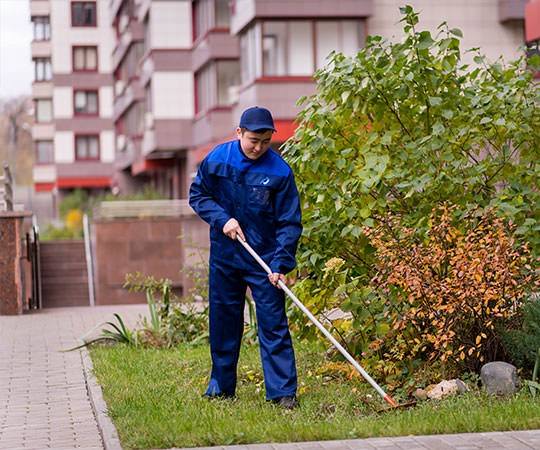 Уборка территории в Благовещенске и  Амурской области